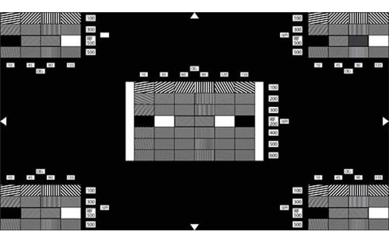 TE118-Q HDTV分辨率Chart圖(100-600 線對(duì)每像高)