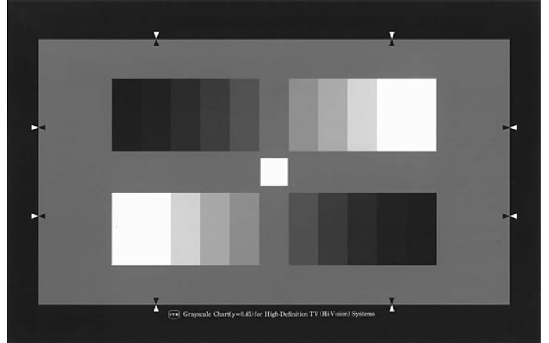 ITE Grayscale chart(γ=0.45)for High-definition TV Systems