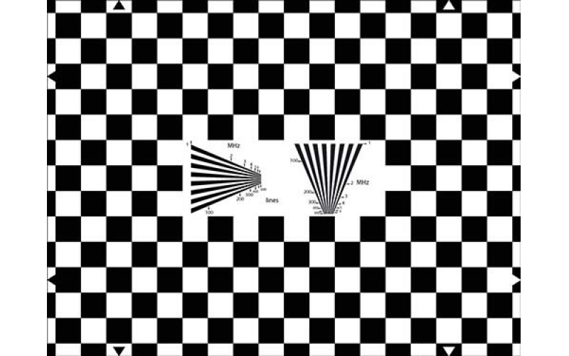 TE102-Q  畸變、分辨率棋盤格Chart圖