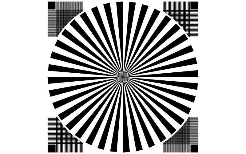 TE133-Q 帶角線對焦Chart圖